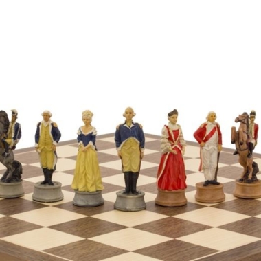 Jeu Echecs Guerre civile Americaine et Echiquier avec Rangement 