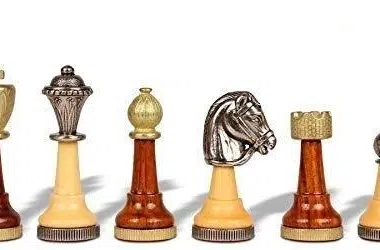 Alternative view of Conjunto de Juego de Ajedrez y Tablero en Similcuero con Compartimentos de Almacenamiento