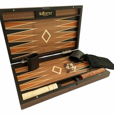 Juego de Backgammon Plegable de Madera