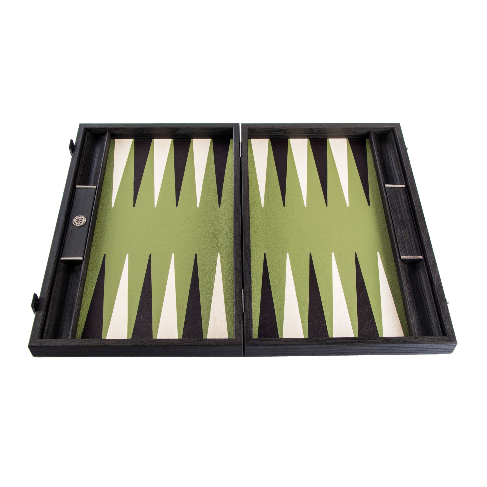 Backgammon en Similicuir Ecológico Verde Oliva – Set de Lujo 48 x 30 cm - Imagen 5