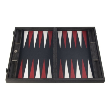 Backgammon en Cuir Véritable Effet Crocodile 