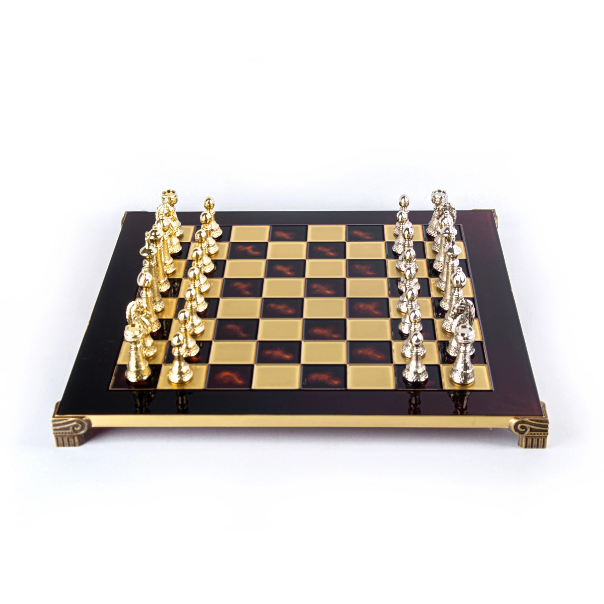 Conjunto de Ajedrez Staunton de Metal con Caja de Almacenamiento - Imagen 4