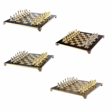 Conjunto de Ajedrez Staunton de Metal con Caja de Almacenamiento