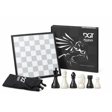 Juego de ajedrez electrónico DGT Pegasus con caja, piezas y bolsa