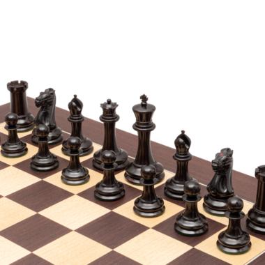 Jeu d’Échecs de Luxe JJ Cooke – Ébène & Wengé