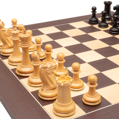Jeu d’Échecs de Luxe JJ Cooke – Ébène & Wengé
