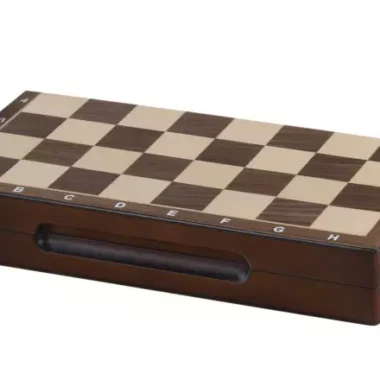 Jeu d’Echecs Magnétique en Noyer et Erable 31 cm – Pièces Staunton Stables et Plateau Portable
