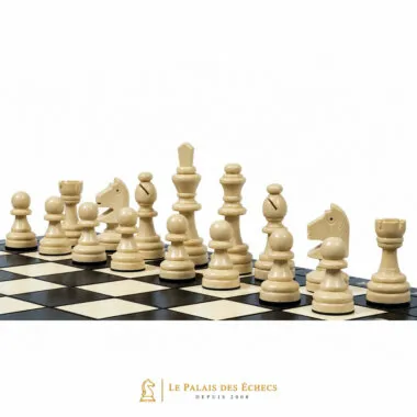 Juego de ajedrez magnético de madera negra 28x28 cm – Plegable e ideal para viajes