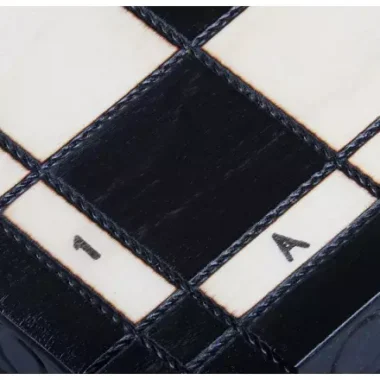 Jeu d’Echecs Moyen en Bois d’Erable – Échiquier Noir 34 cm