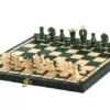 Jeu d’échecs Moyen en Bois Vert – Échiquier 35 cm pour Amateurs et Cadeau