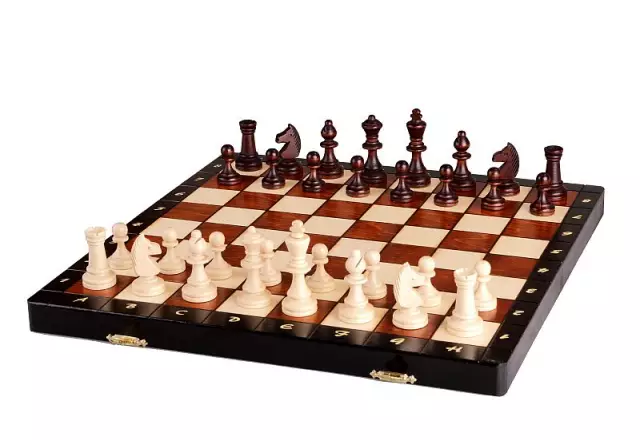 Juego de ajedrez magnético 35 x 35 cm – Tablero magnético de madera con piezas Staunton
