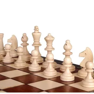 Juego de ajedrez magnético 35 x 35 cm – Tablero magnético de madera con piezas Staunton