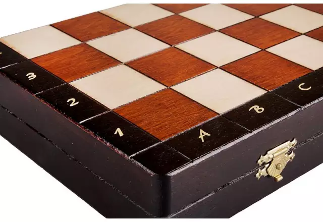 Juego de ajedrez magnético 35 x 35 cm – Tablero magnético de madera con piezas Staunton