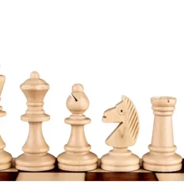 Juego de ajedrez magnético 35 x 35 cm – Tablero magnético de madera con piezas Staunton