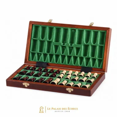 Juego de Ajedrez Magnético Gran Formato 35x35 cm – Taraceado y Plegable con Piezas Magnéticas