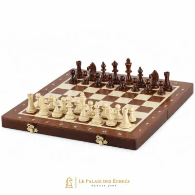 Juego de Ajedrez Magnético Gran Formato 35x35 cm – Taraceado y Plegable con Piezas Magnéticas
