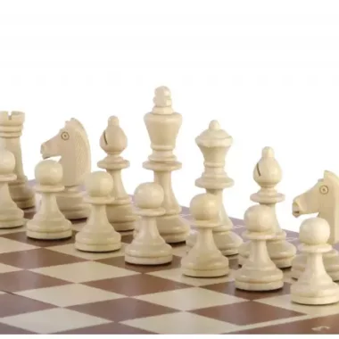 Juego de Ajedrez Magnético Gran Formato 35x35 cm – Taraceado y Plegable con Piezas Magnéticas