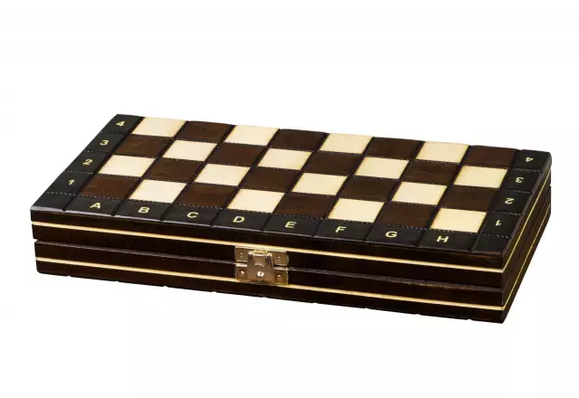 Juego de Ajedrez Magnético de Viaje de Madera 27 x 27 cm