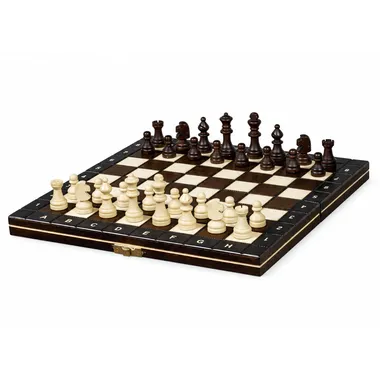 Juego de Ajedrez Magnético de Viaje de Madera 27 x 27 cm