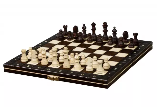 Juego de Ajedrez Magnético de Viaje de Madera 27 x 27 cm