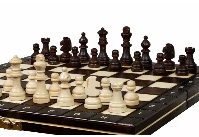 Juego de Ajedrez Magnético de Viaje de Madera 27 x 27 cm