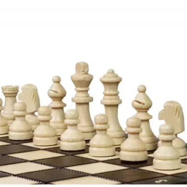 Juego de Ajedrez Magnético de Viaje de Madera 27 x 27 cm