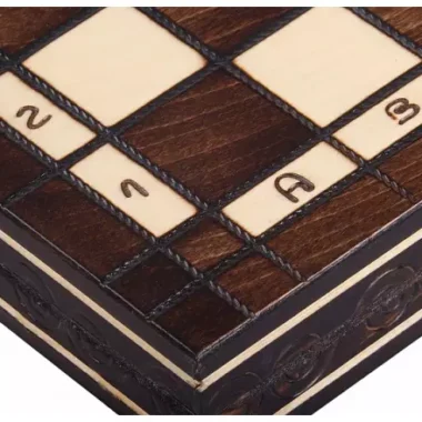 Set de Ajedrez y Damas de Madera de Cerezo – Juego Tradicional 2 en 1 con Piezas Staunton