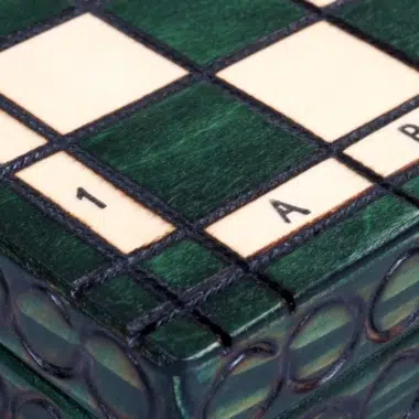 Ensemble d’Echecs en Bois Pliable – Petit Format 28,5 cm avec Pièces en Bois d'Erable et Sycomore