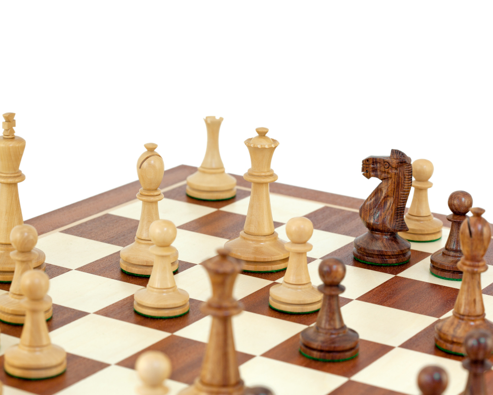 Ensemble d’échecs Blackmore en Sheesham et Acajou