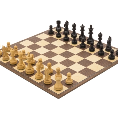 Ensemble d’échecs Emerald avec échiquier pliant