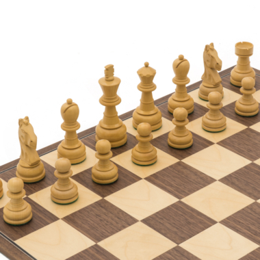 Ensemble d’échecs Emerald avec échiquier pliant