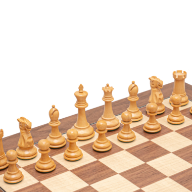 Ensemble d’échecs Warwick Grand Noir et Noyer