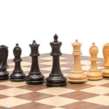 Ensemble d’échecs Warwick Grand Noir et Noyer