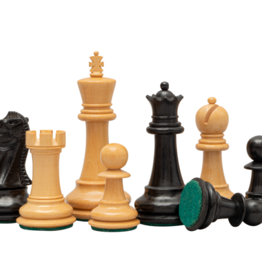Jeu d’échecs de luxe Staunton 1972 en ébène – Reproduction artisanale