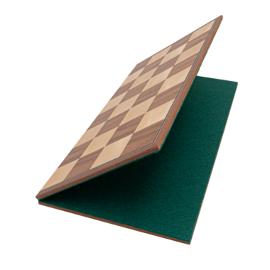 Ensemble d’échecs pliant Conquest en Noyer et Noir