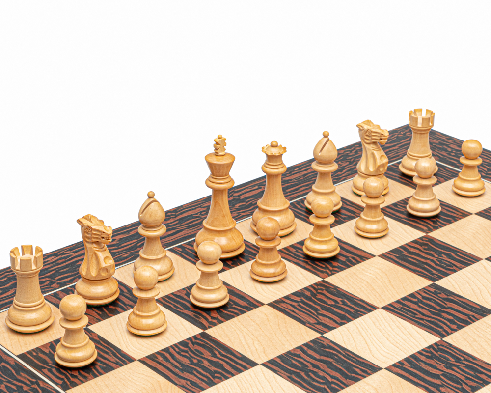 Ensemble d’Échecs Classic Staunton Tiger en Ébène et Noir