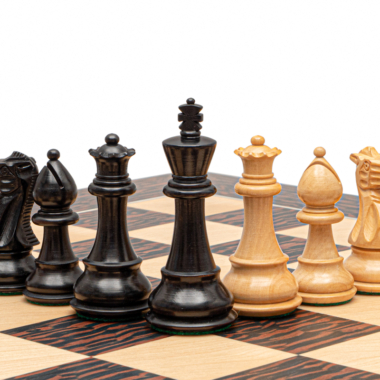 Ensemble d’Échecs Classic Staunton Tiger en Ébène et Noir
