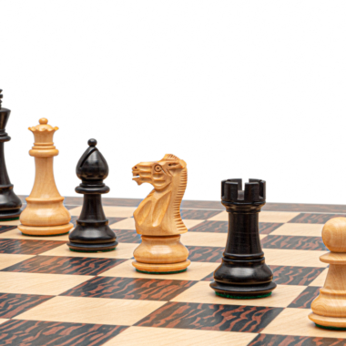 Ensemble d’Échecs Classic Staunton Tiger en Ébène et Noir