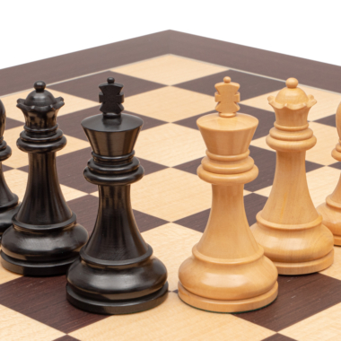 Ensemble d’échecs Staunton Compétition Noir et Wengé avec Coffret