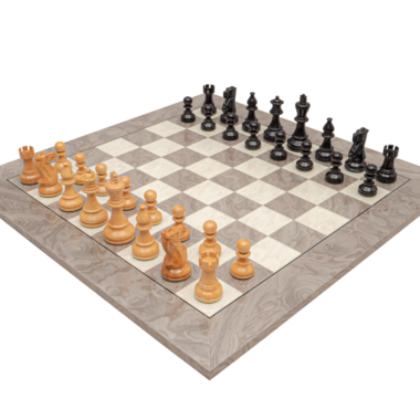 Ensemble d’Échecs Atlantic en Ébène et Frêne Bouleau