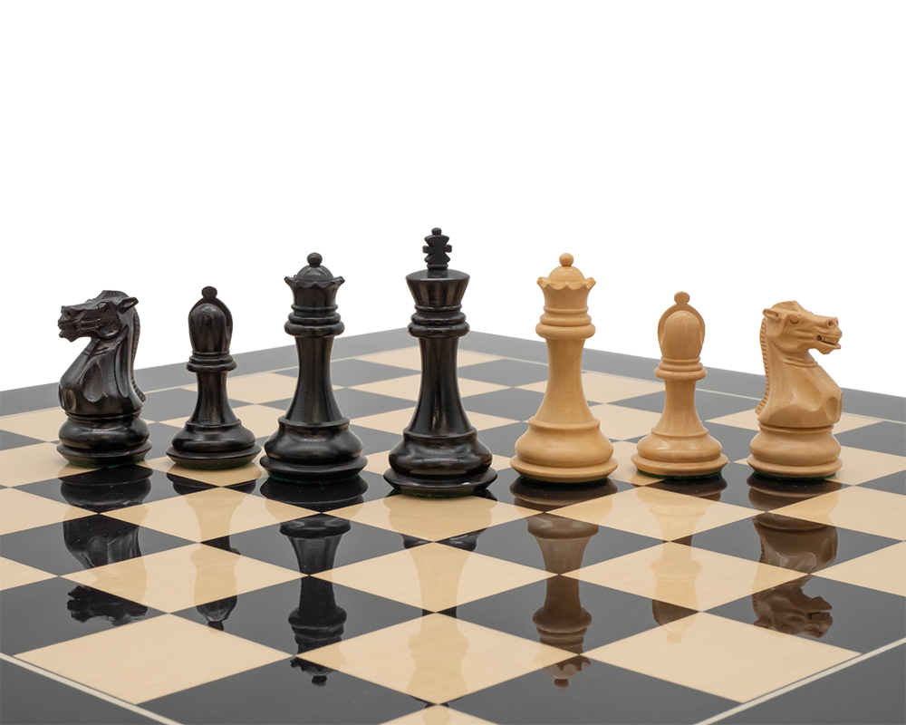 Ensemble d’échecs de compétition Staunton de luxe avec coffret