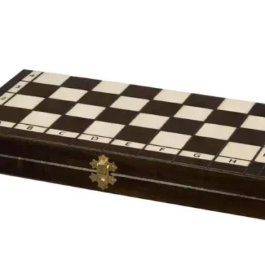 Juego de ajedrez Olympique de madera – Tablero de 36x36 cm con piezas Staunton clásicas