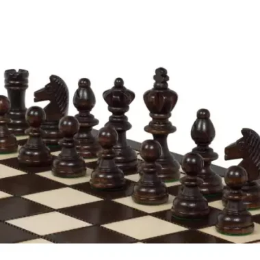 Juego de ajedrez Olympique de madera – Tablero de 36x36 cm con piezas Staunton clásicas