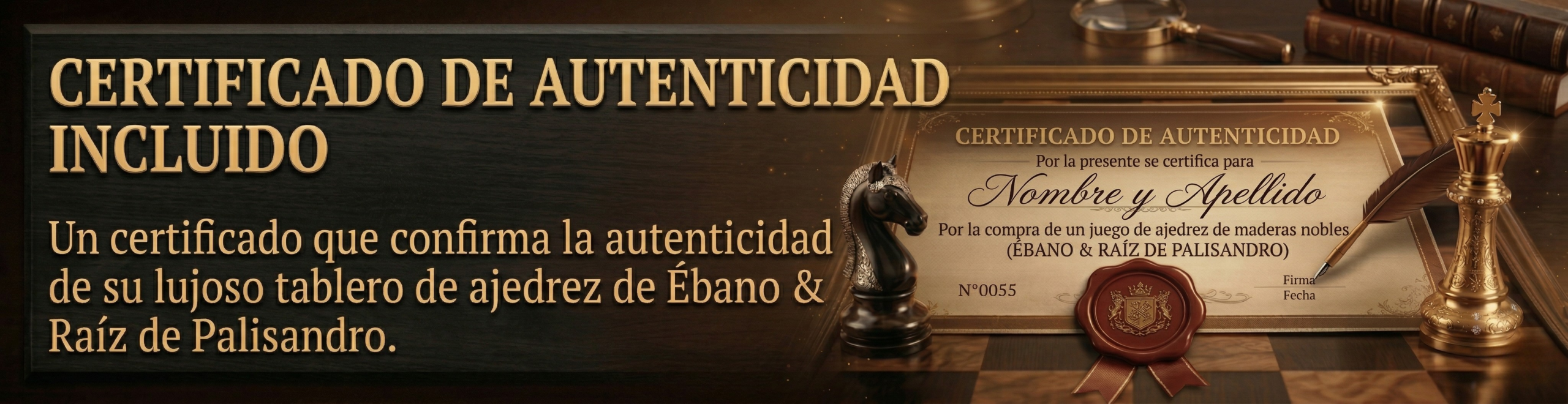 Certificado de autenticidad - Le Palais des Échecs