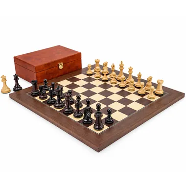 Juego de ajedrez Windsor en madera de palisandro con estuche - Le Palais Des Echecs