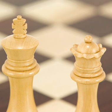 Embalaje y reglas del juego de ajedrez Windsor en madera de palisandro