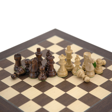 Situación de juego intensa con el juego de ajedrez Caballero Francés - Le Palais Des Echecs