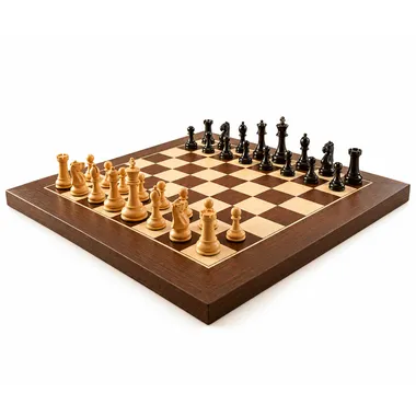 Juego de Ajedrez Miniatura de Lujo Coronación bien presentado con su caja y accesorios en Le Palais Des Echecs