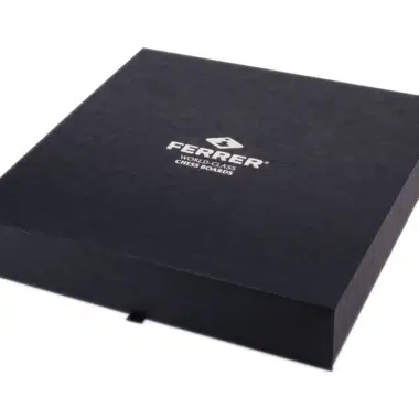 Boîte élégante et sobre pour le jeu d'échecs - Le Palais Des Echecs