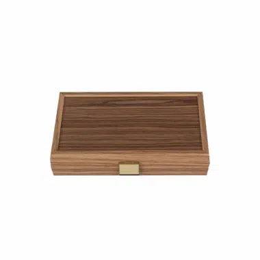 Fermeture élégante du coffret de backgammon en bois - Le Palais Des Echecs